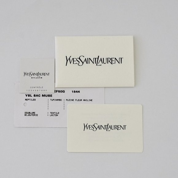 YVES SAINT LAURENT EXOTIC LIZARD CLUTCH HANDBAG - Picture 15 of 16